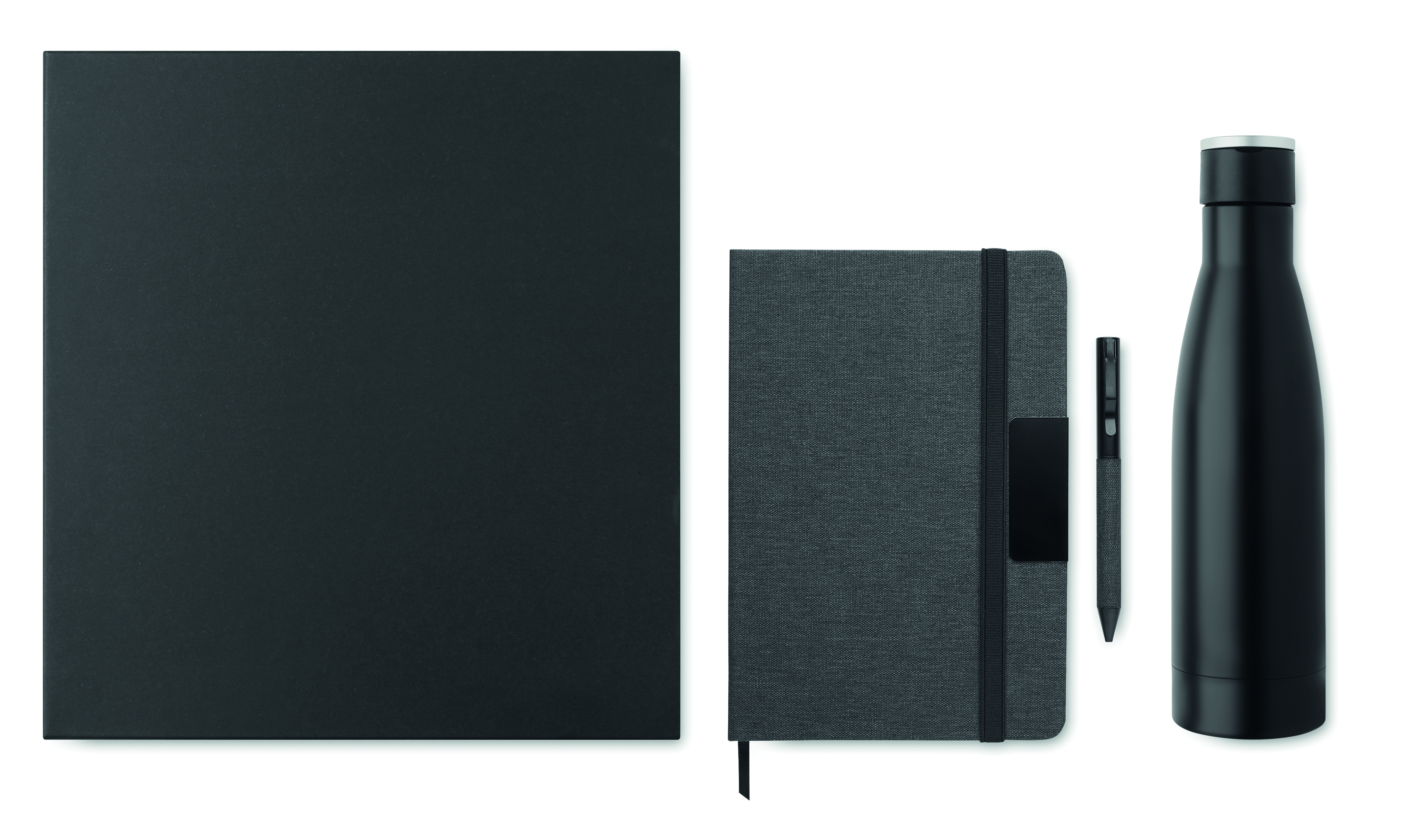 Geschenk-Set YOKOSO: Notizbuch A5, Kugelschreiber & Isolierflasche 500 ml