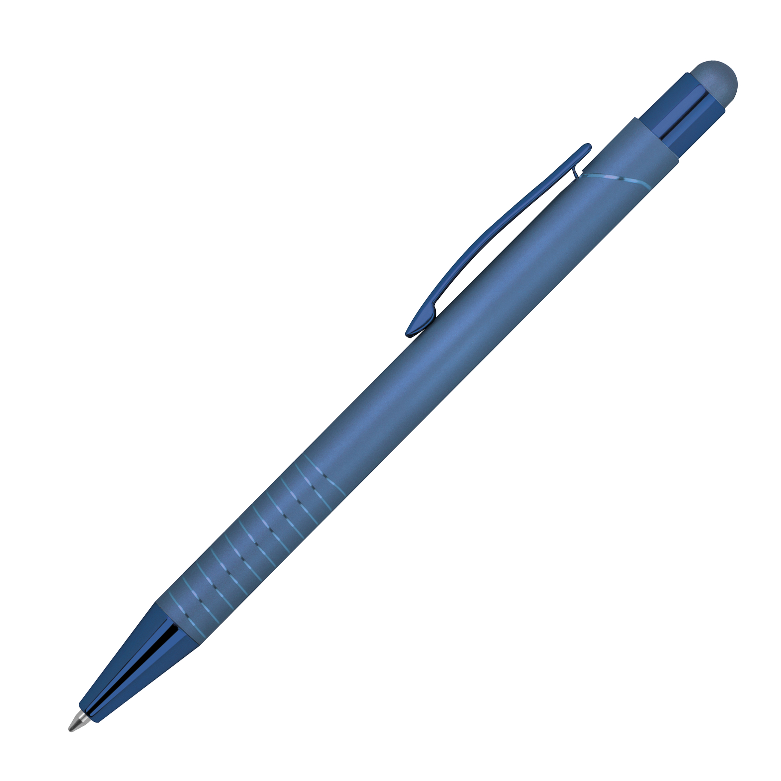 Kugelschreiber ANGELO mit Touch Pen, Metall – Werbeartikel bedruckbar