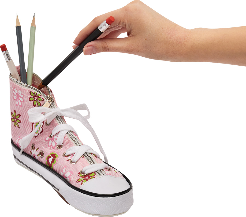 Stiftemappe COOL RUN – Federmappe im Sneaker-Design, Polyester, bedruckbar