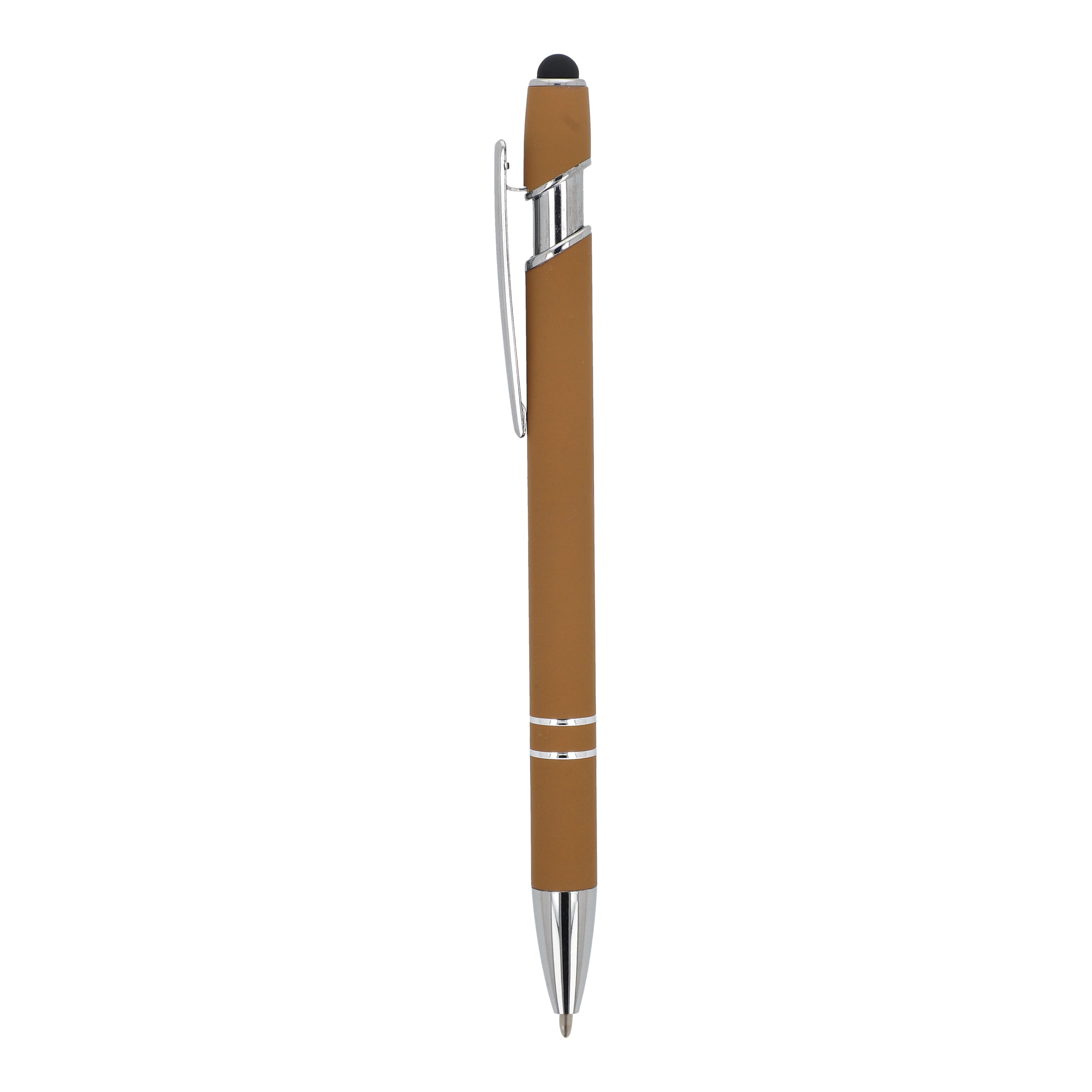 Kugelschreiber Paris Metall Soft Touch - Aluminium mit Stylus, bedruckbar