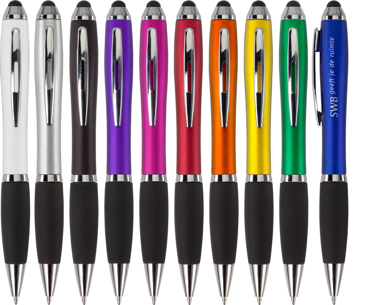 Kugelschreiber Kunststoff Lana mit Touchpen – bedruckbarer Werbeartikel