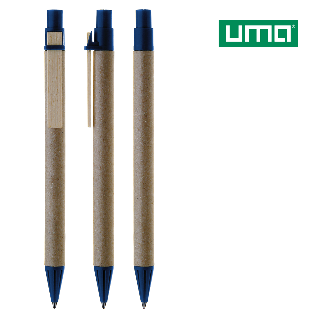 PAPER PEN Druckkugelschreiber aus Pappe mit Holzclip – bedruckbar