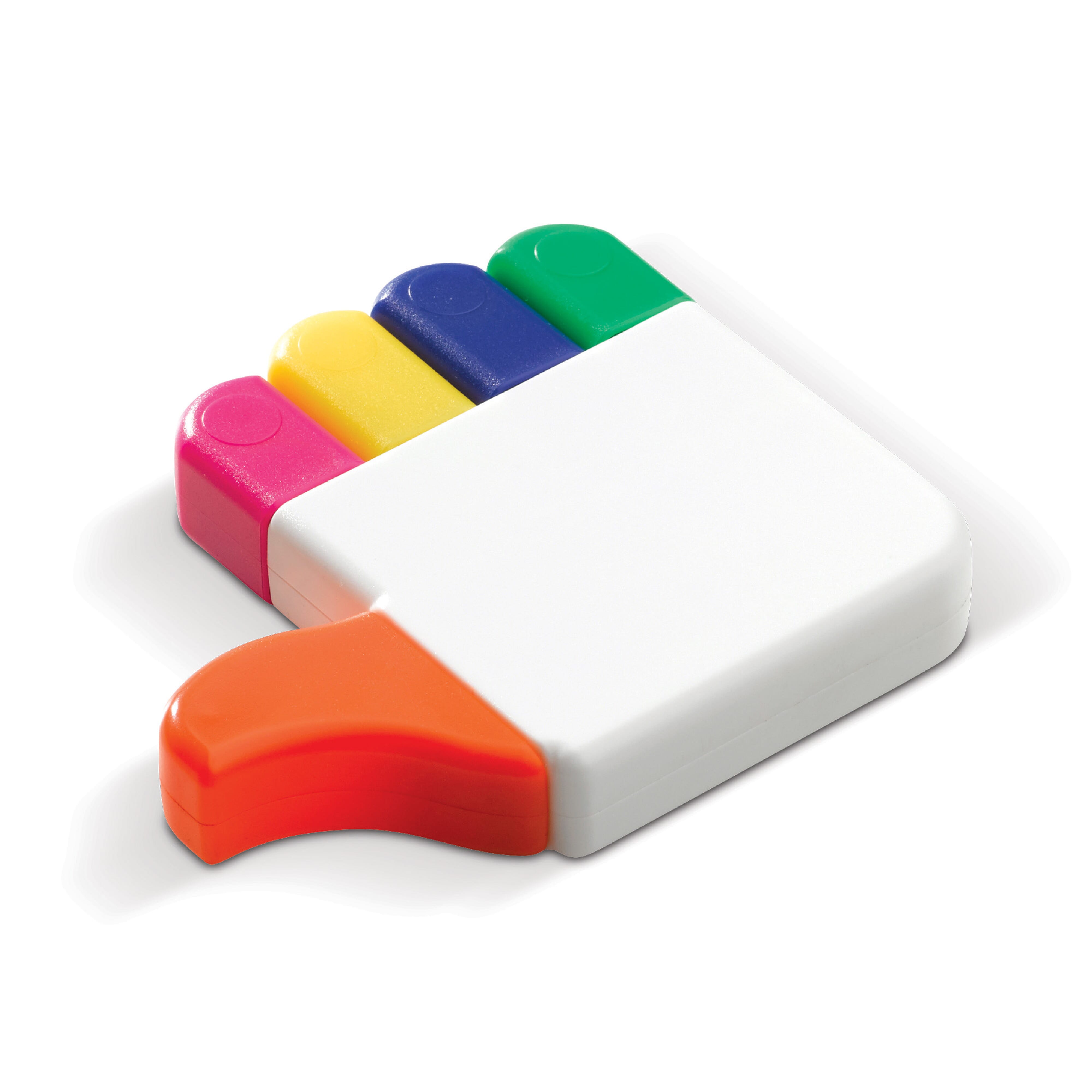 Highliker Textmarker in Hand-Form, ABS – bedruckbarer Werbeartikel