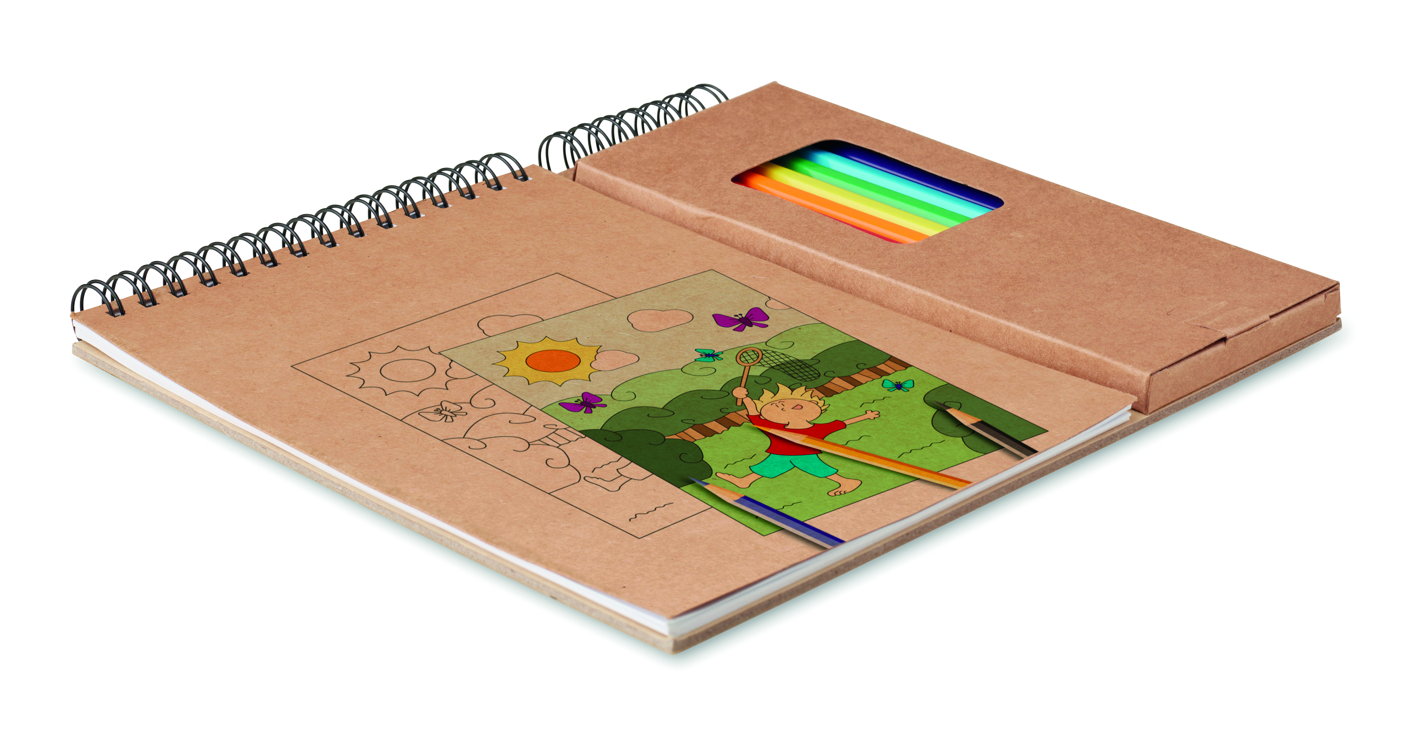 Malset COLOPAD mit 8 Buntstiften – Werbeartikel bedruckbar