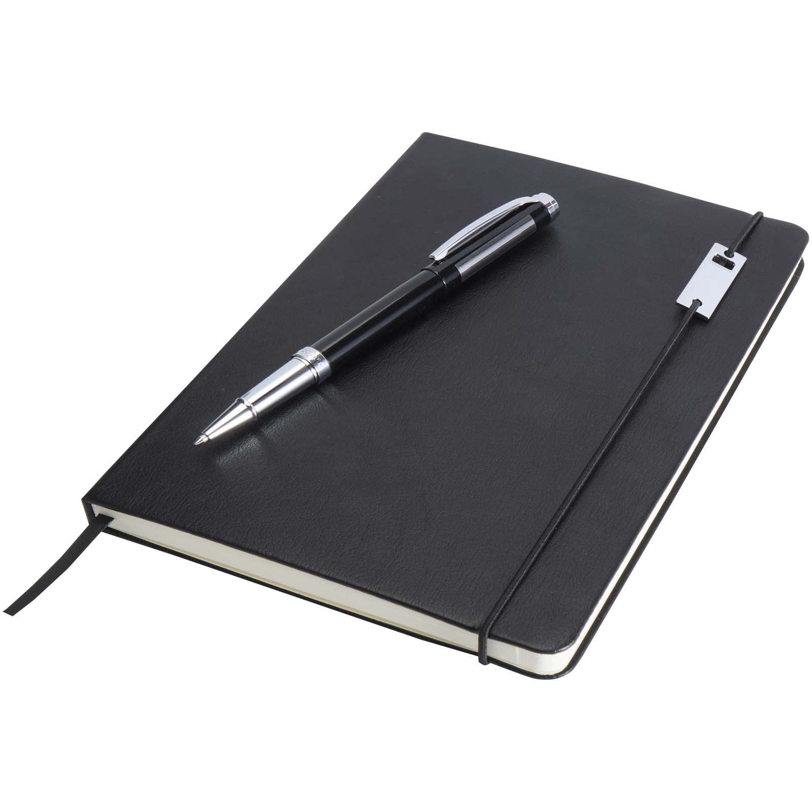 Legato Notizbuch-Set A5 Hardcover mit Tintenroller, bedruckbar