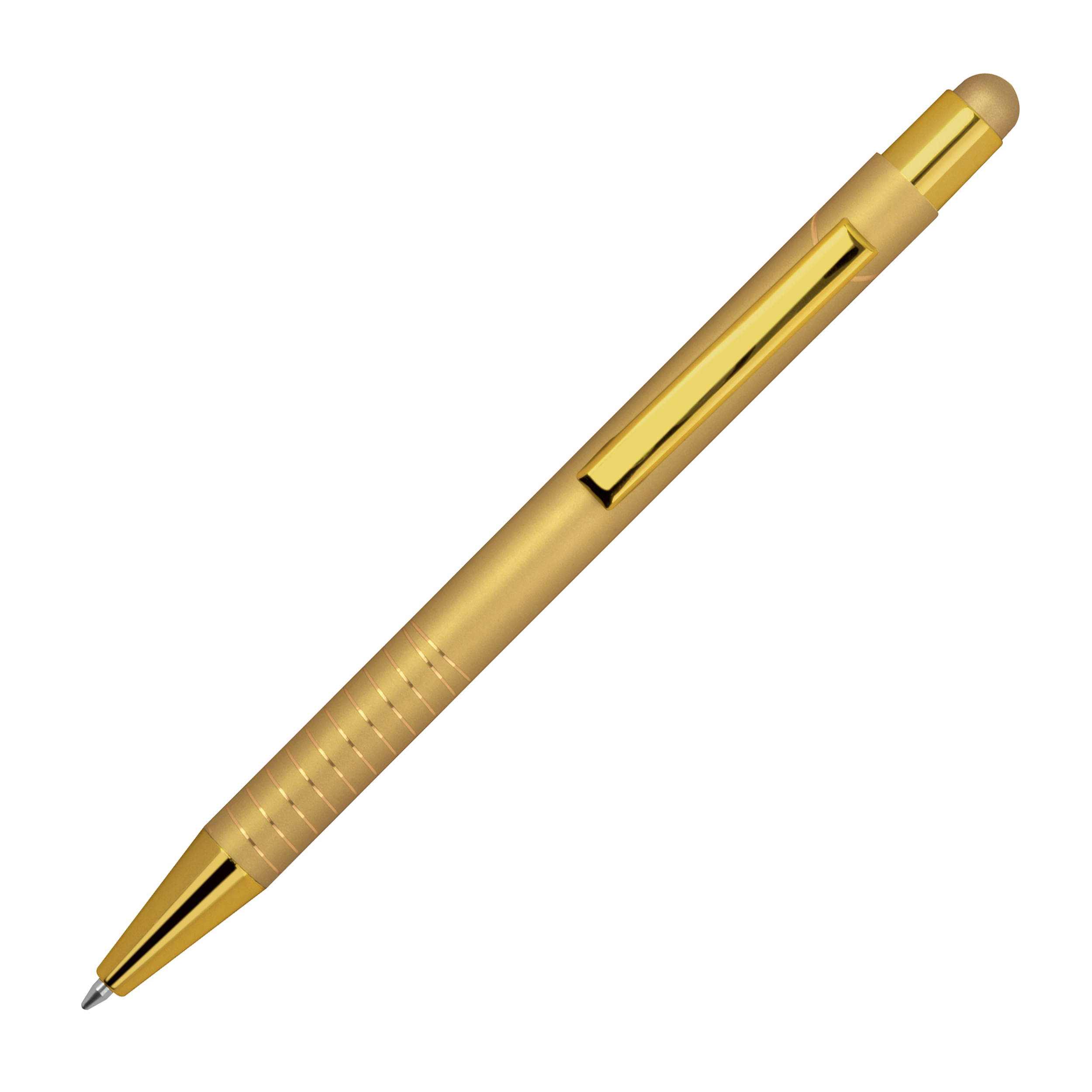 Kugelschreiber ANGELO mit Touch Pen, Metall – Werbeartikel bedruckbar