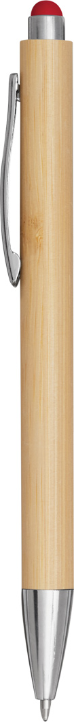 Kugelschreiber TOUCHY mit Bambus-Schaft & Touchpen, bedruckbar