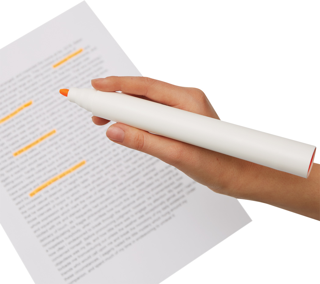 Textmarker GIANT als Werbeartikel - Kunststoff, bedruckbar