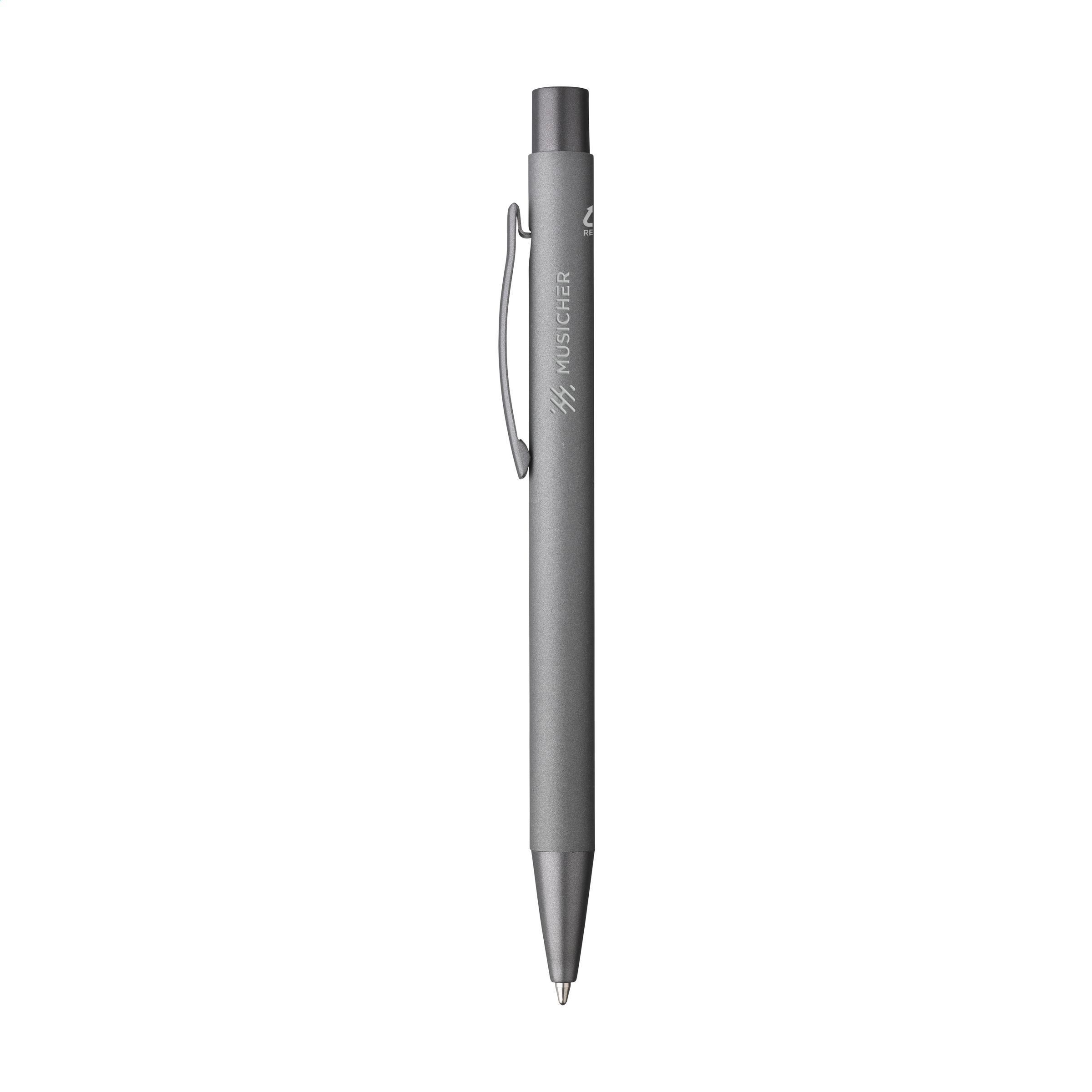 Kugelschreiber Brady Soft Touch aus recyceltem Aluminium, bedruckbar
