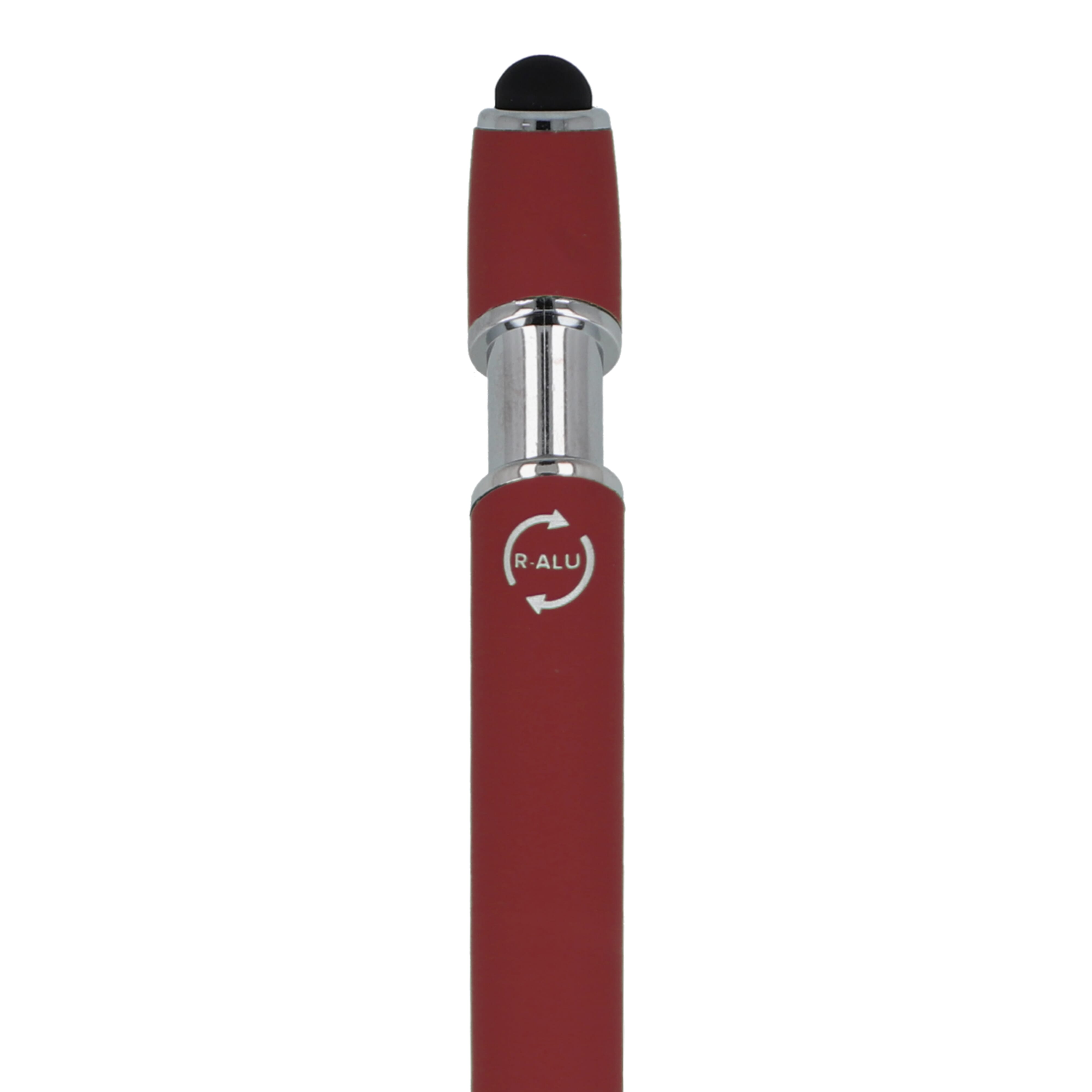 Kugelschreiber Paris Soft Touch aus recyceltem Aluminium, bedruckbar
