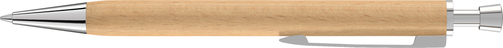 ROOT Druckkugelschreiber Holz - bedruckbarer Werbeartikel mit Metallclip
