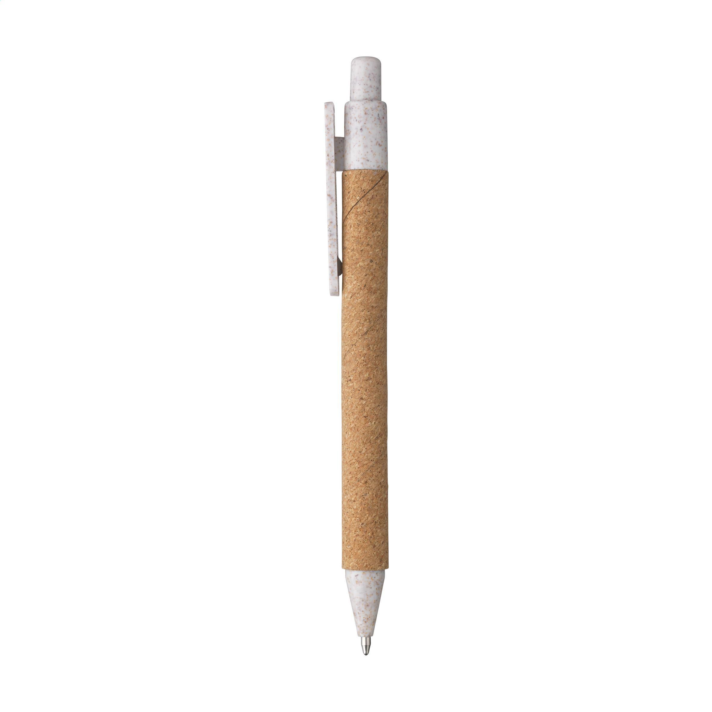 Kugelschreiber Cork ECO Write mit Korkgehäuse, blau – bedruckbar