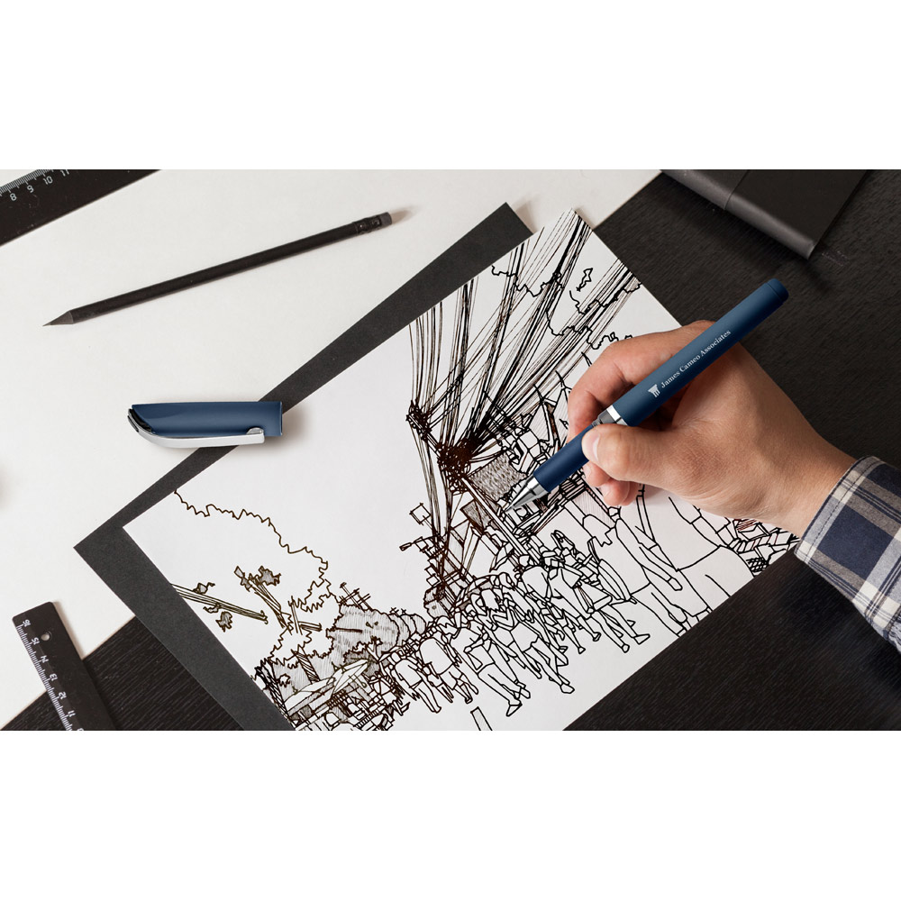 BOLT Kugelschreiber aus ABS, Metallclip & Gelmine – bedruckbar