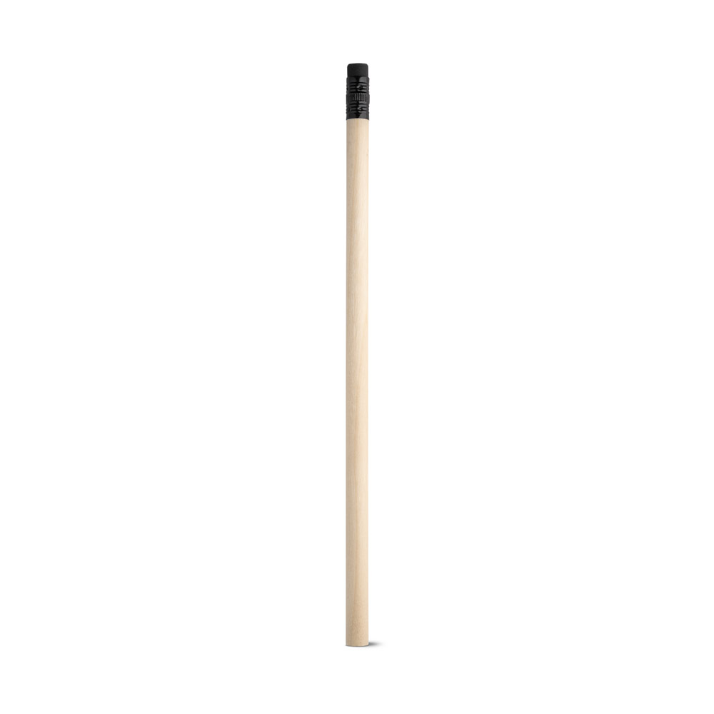 POLLOCK Bleistift HB aus Holz mit Radiergummi – Werbeartikel bedruckbar