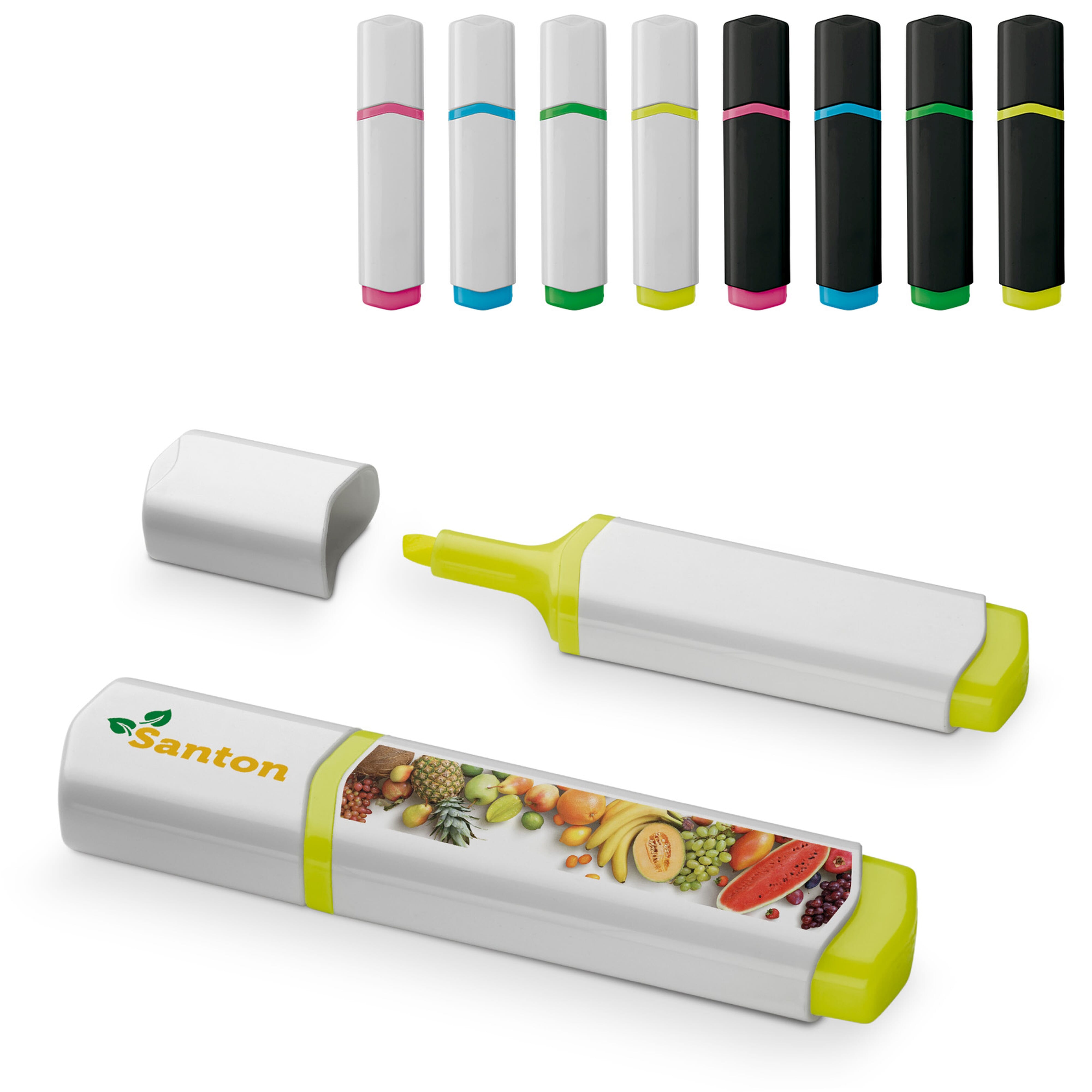 Textmarker als Werbeartikel – ABS-Kunststoff, bedruckbar, viele Farben