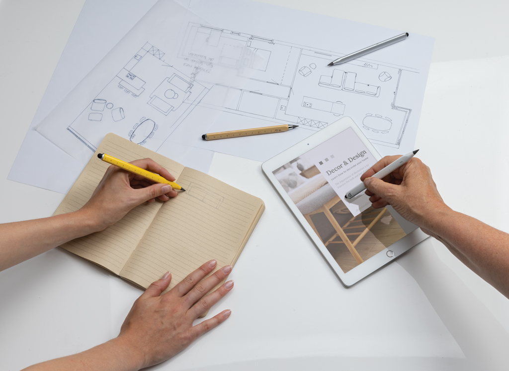Infinity-Stift Eon aus FSC®-Bambus mit Touch-Tip – bedruckbar