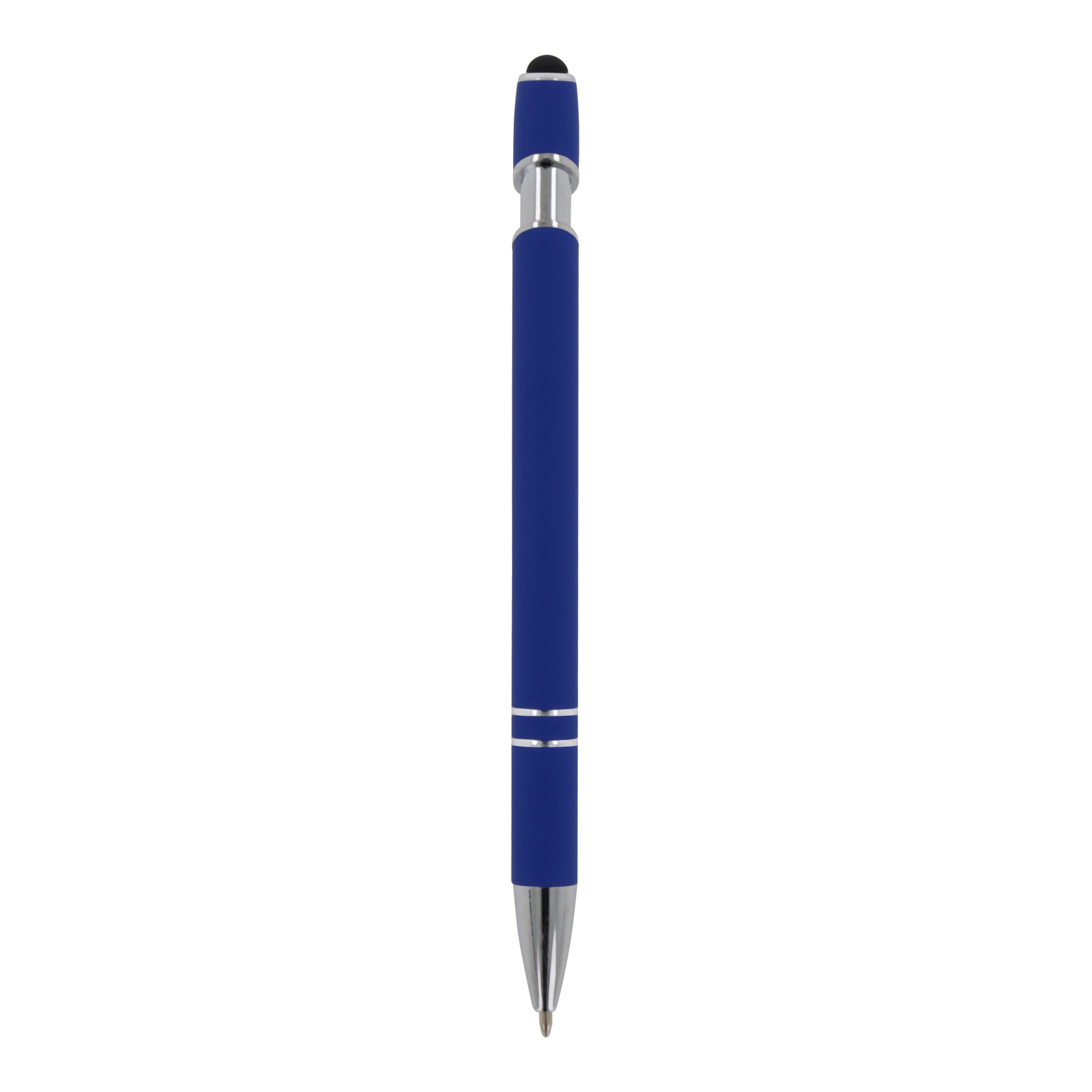 Kugelschreiber Paris Metall Soft Touch - Aluminium mit Stylus, bedruckbar