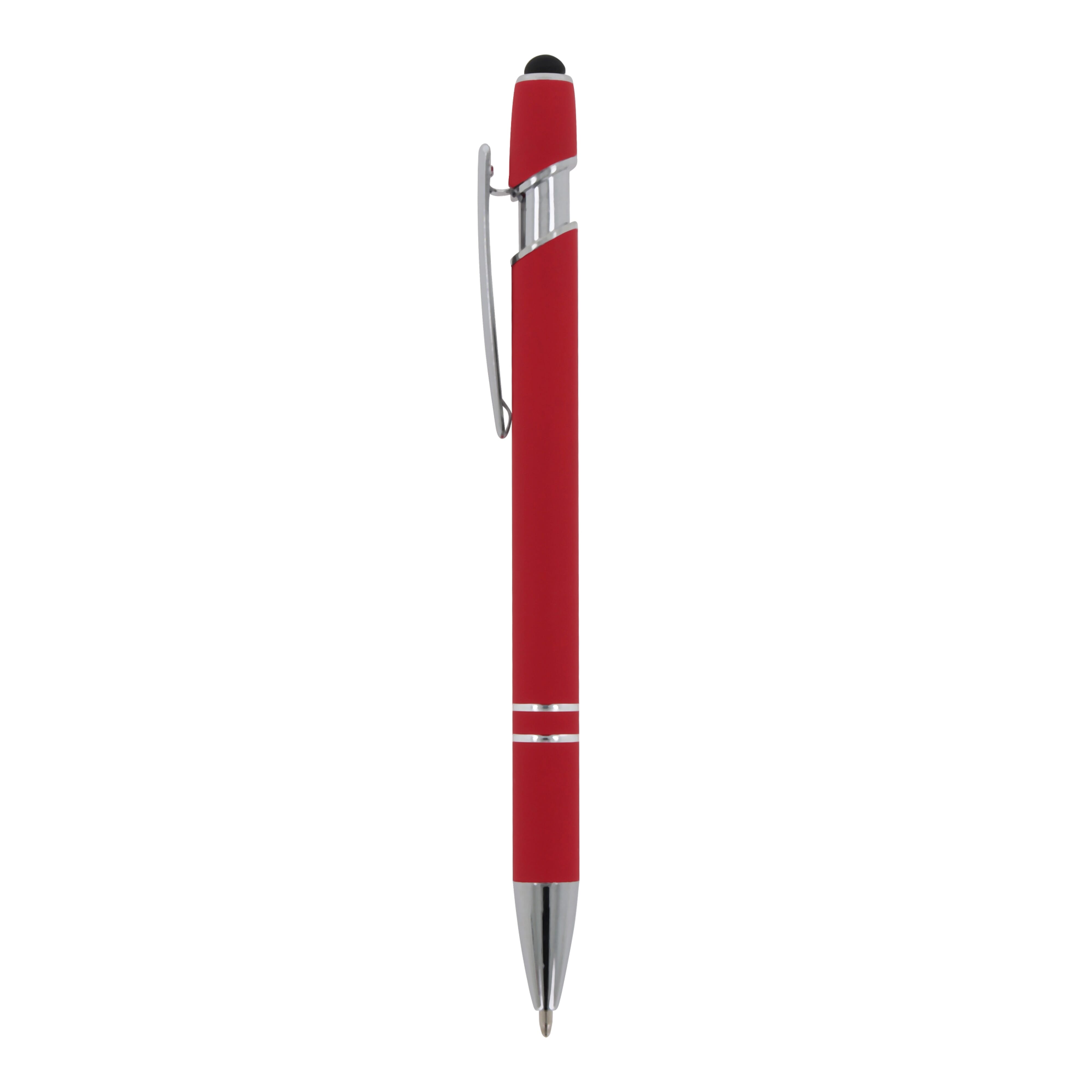 Kugelschreiber Paris Metall Soft Touch - Aluminium mit Stylus, bedruckbar