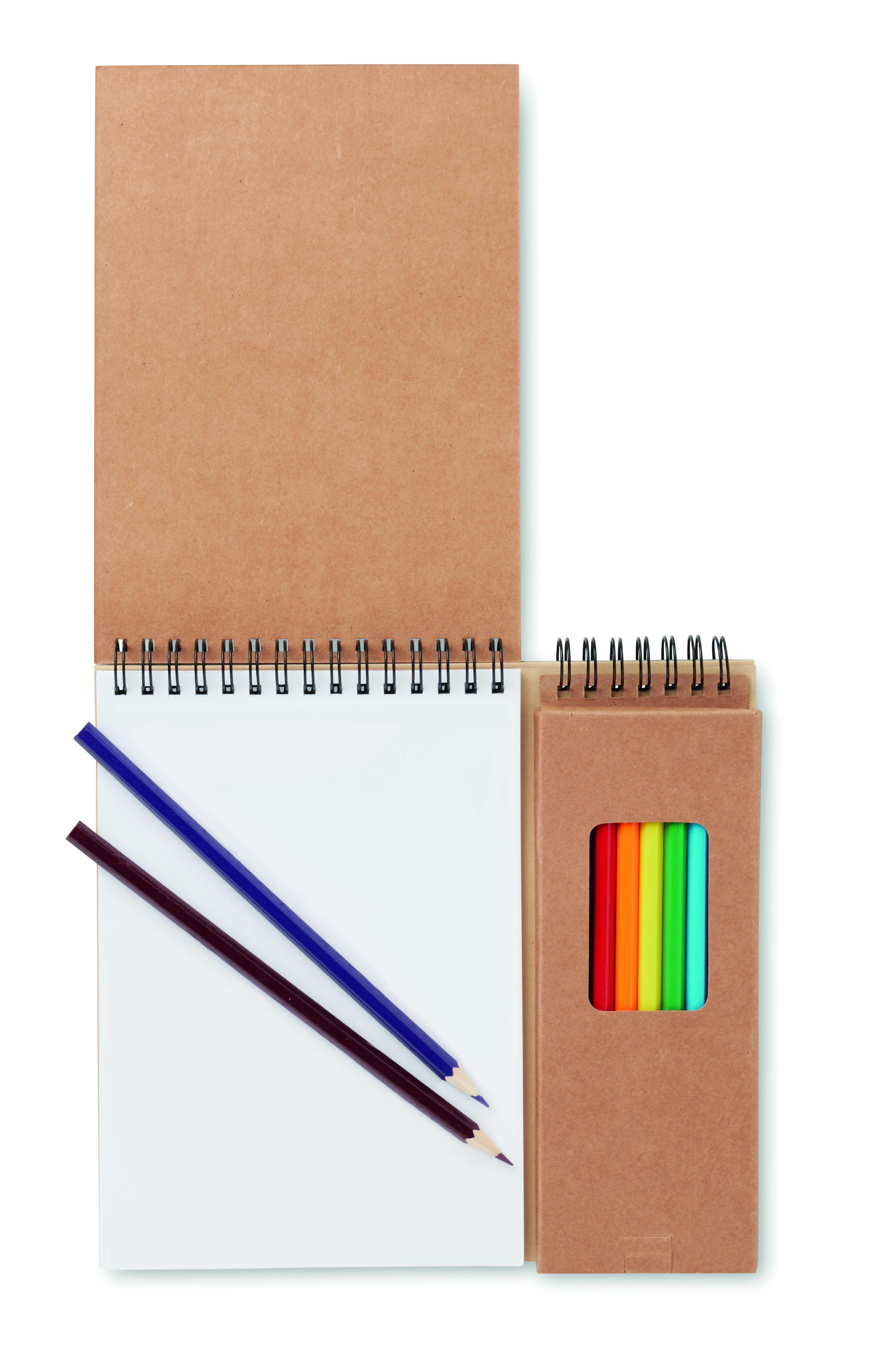 Malset COLOPAD mit 8 Buntstiften – Werbeartikel bedruckbar