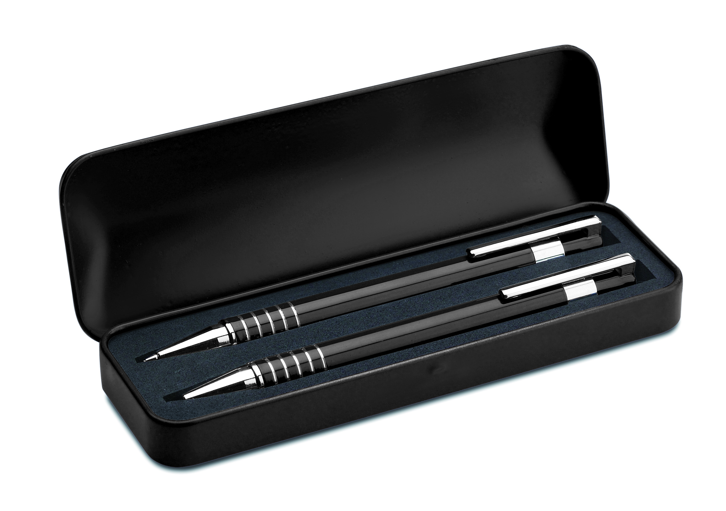 Schreibset ALUCOLOR – Kugelschreiber & Druckbleistift Metall, bedruckbar