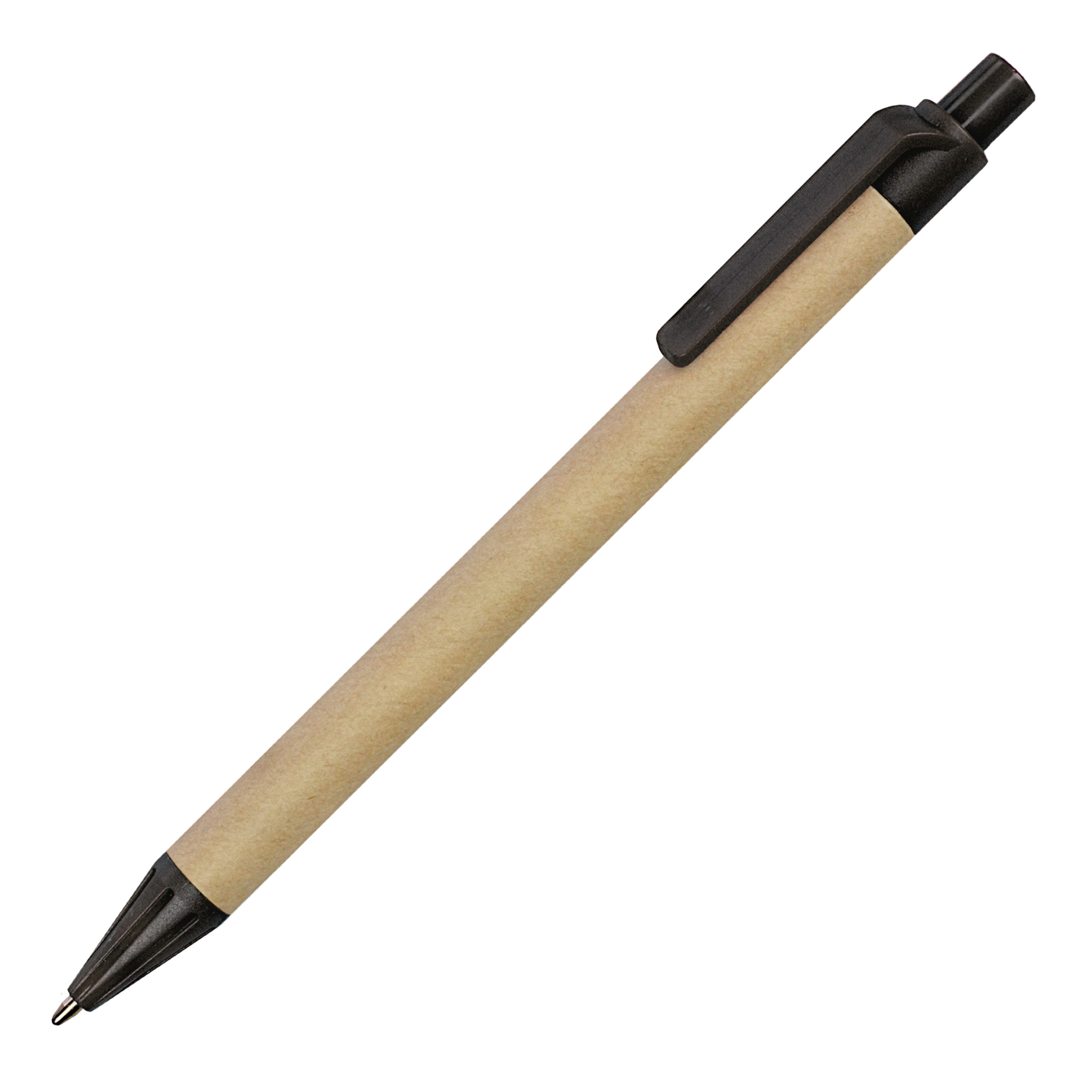 Papierkugelschreiber aus Papier - Werbeartikel mit farbigem Clip, X20-Mine