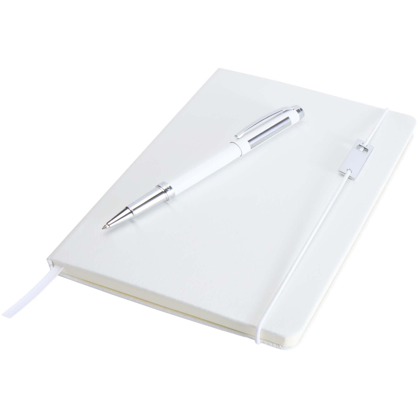 Legato Notizbuch-Set A5 Hardcover mit Tintenroller, bedruckbar