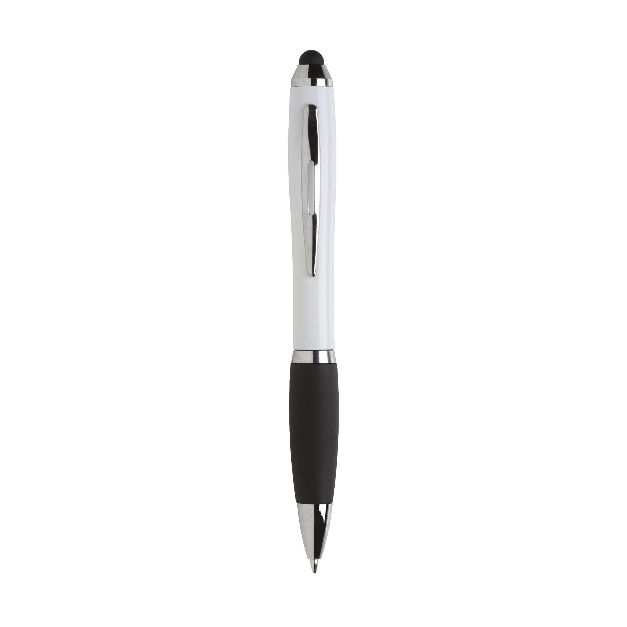 Touchpen Kugelschreiber Athos aus Kunststoff, blauschreibend, bedruckbar
