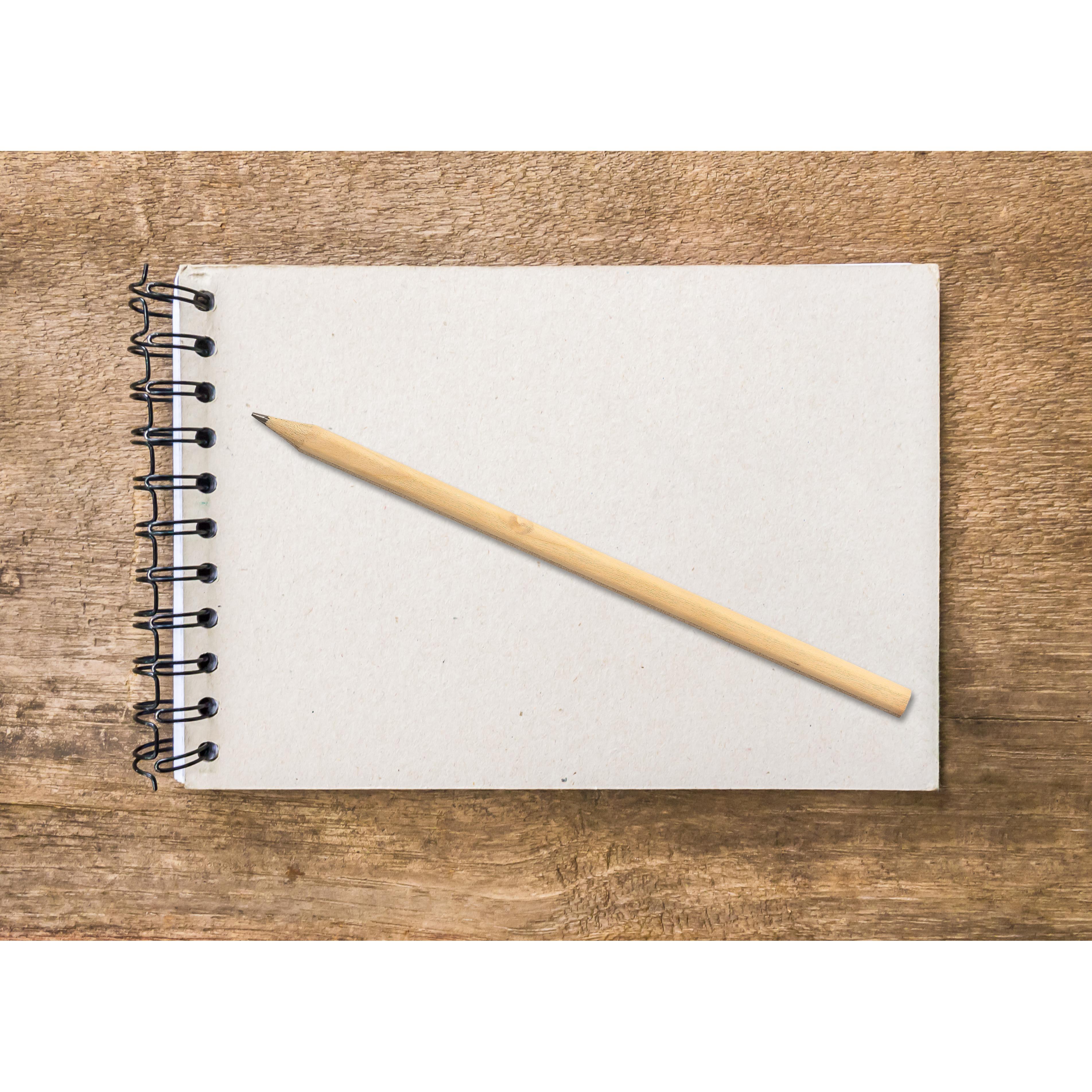 Bleistift "Nature" lang aus Holz, HB - bedruckbar als Werbeartikel