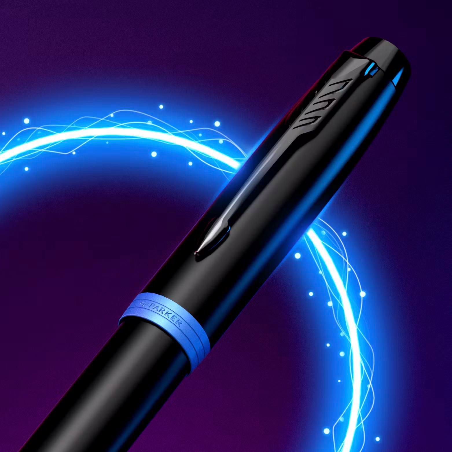 Parker IM Vibrant Rings PVD Kugelschreiber Metall, bedruckbar